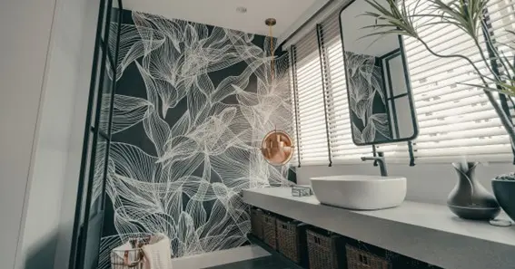 Unleash Your Bathroom's Potential with Imaginative Wall Coverings